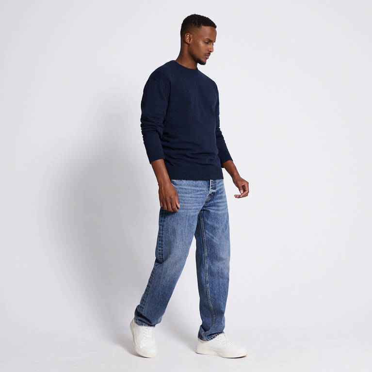 Fine-knit sweater "Ruben" Navy